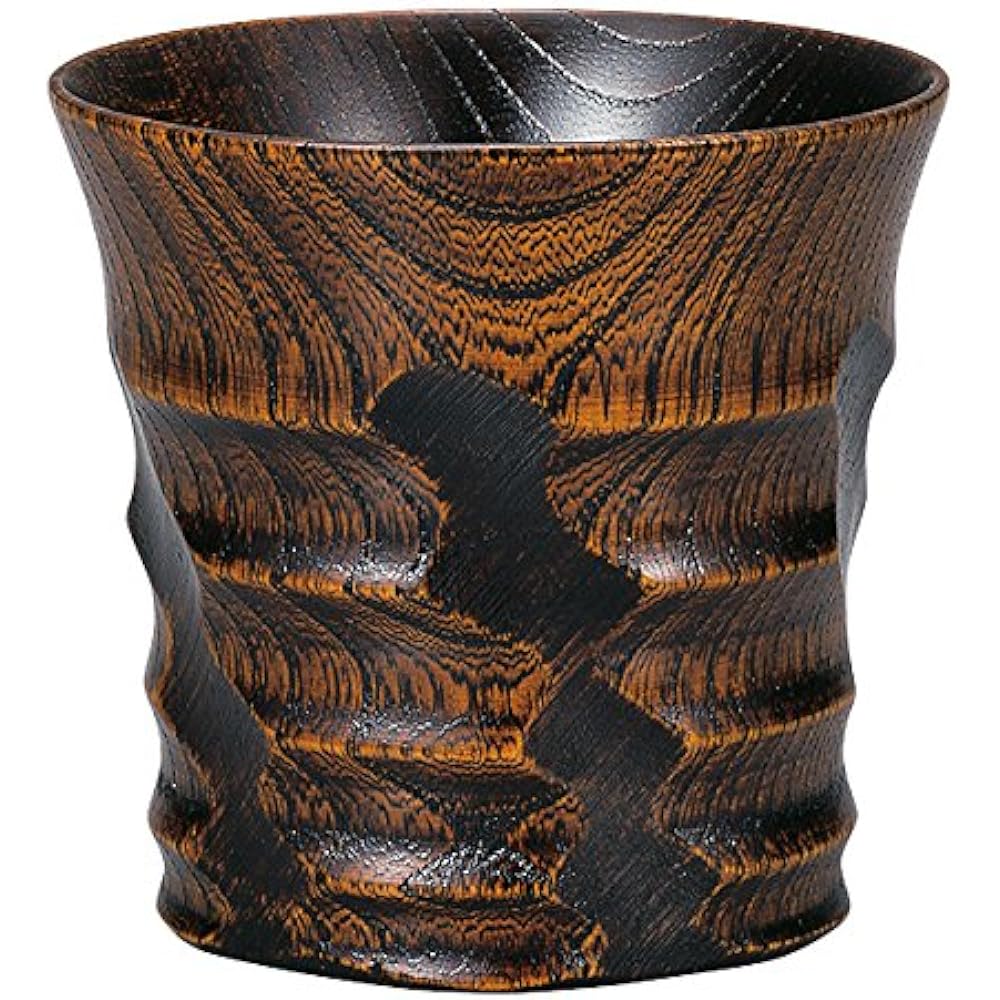 Nakatani Brothers Company Yamanaka Lacquerware Keyaki Hatsuri Cup Wipe Lacquer 33-1312