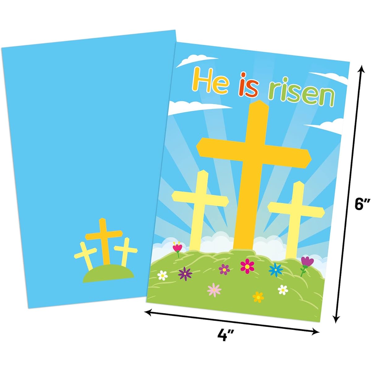 36 Easter Cards with Envelopes Religious He is Risen Cards Blank Inside for Kids Adults Happy Easter Gifts Festival Greeting Cards
