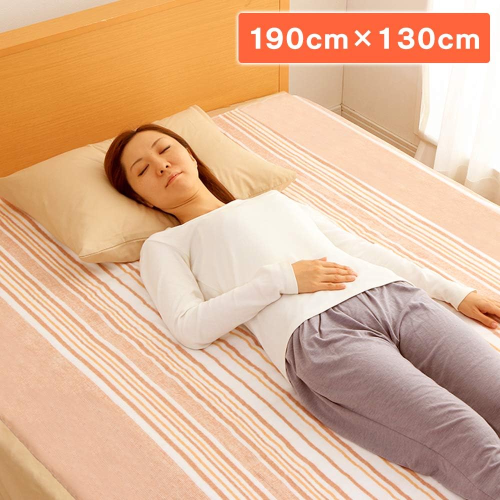 IRIS OHYAMA Electric blanket, can be used as a blanket, washable, 190 x 130 cm, dust mite extermination, double, semi-double, camping, power saving, energy saving, slide temperature adjustment, throw blanket, bed blanket, cold protection, heating device,