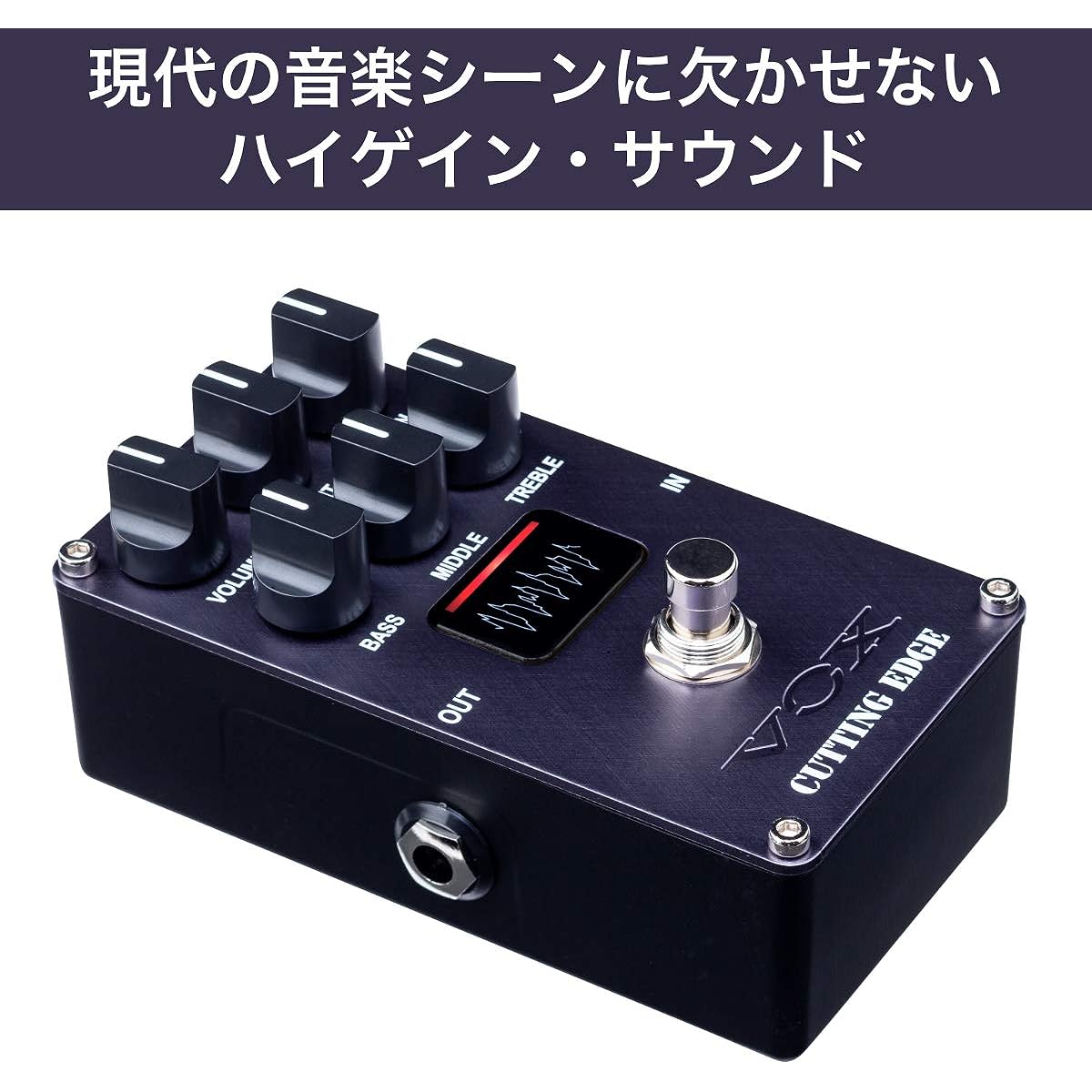 VOX Compact Effector for Electric Guitar CUTTING EDGE VE-CE Cutting Edge Vacuum Tube Equipped with Nutube High Gain Distortion Lead