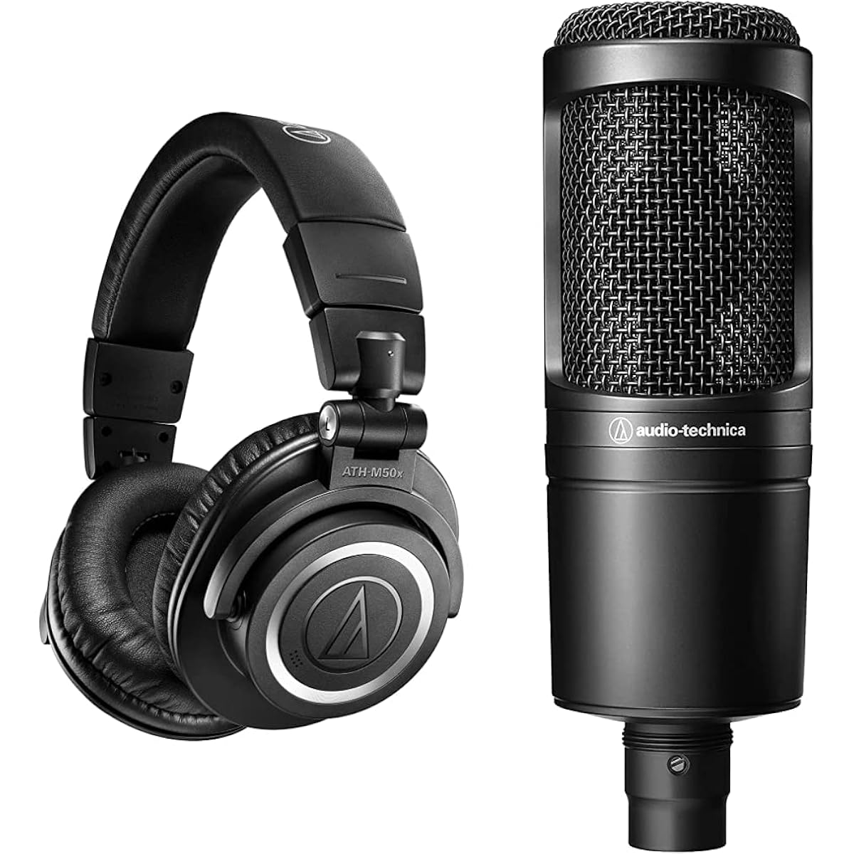 Audio-Technica Wireless Headphones ATH-M50xBT2 & Audio-Technica Replacement Ear Pads HP-M50xBK