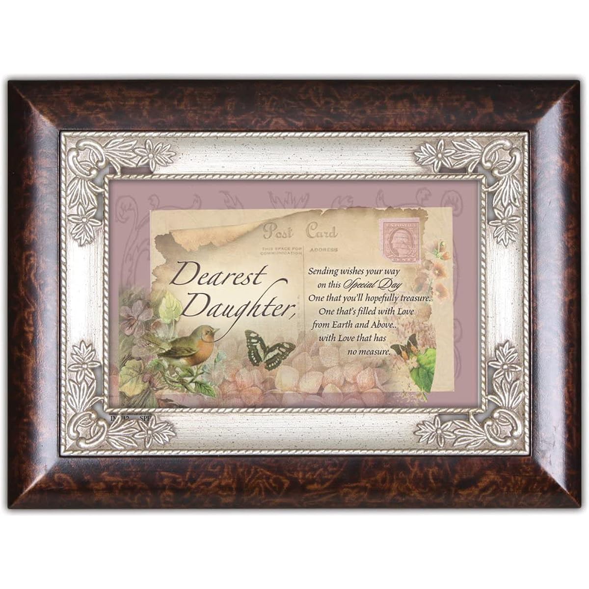 Cottage Garden Italian Inspired Music Box - Special Day Daughter Plays Wind Beneath My Wings