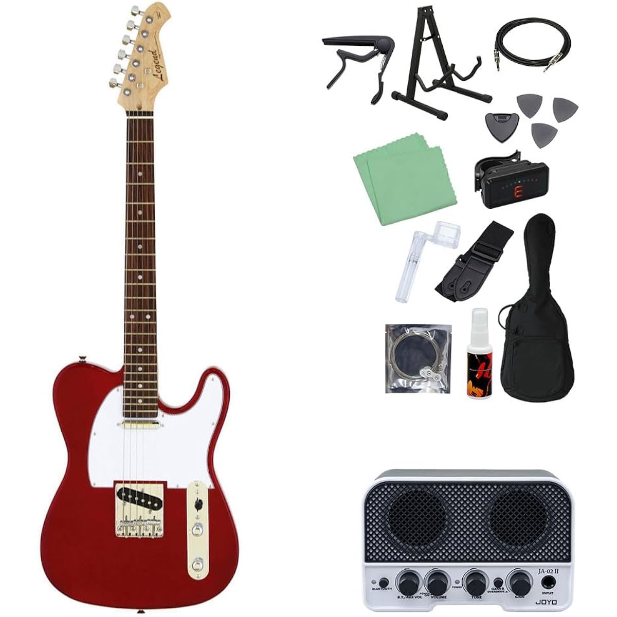 LEGEND LTE-Z Electric Guitar Beginner 14-piece Set [Includes Bluetooth Mini Amplifier] CA Telecaster Type Legend