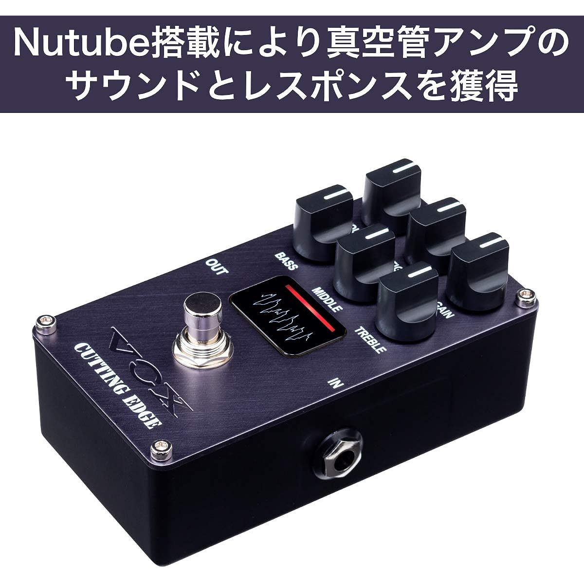 VOX Compact Effector for Electric Guitar CUTTING EDGE VE-CE Cutting Edge Vacuum Tube Equipped with Nutube High Gain Distortion Lead
