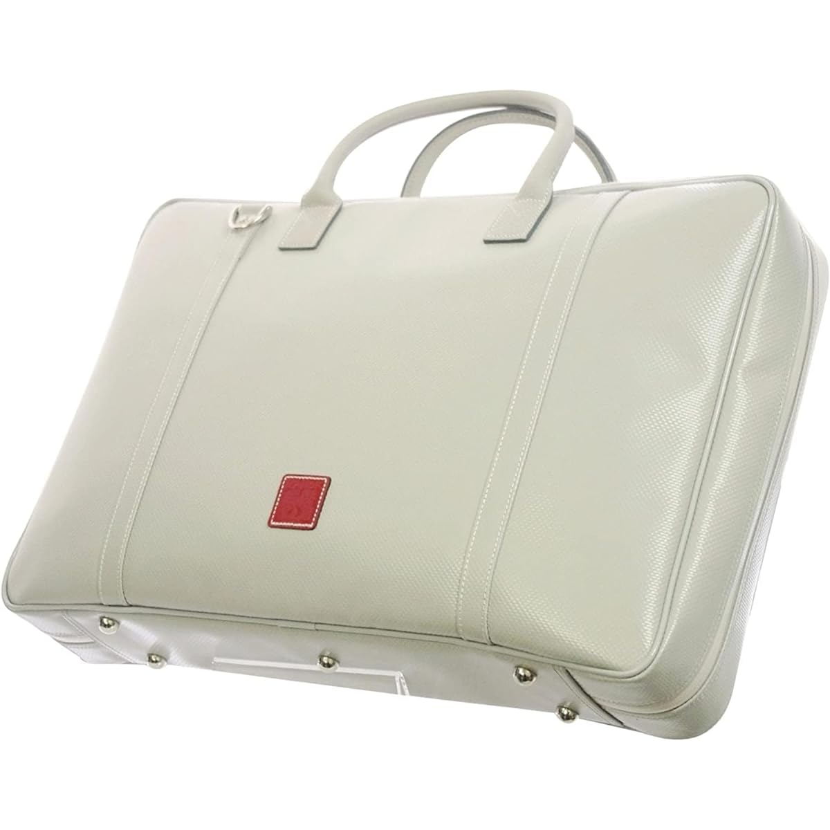 NAHOK Backpack-style Double Case "Gabriel/wf" (fits flute, oboe, and clarinet) Matte Light Gray [Waterproof fabric made in Germany x special temperature control and shock absorbing material + waterproof zipper] Fabric from Germany, Made in Japan.