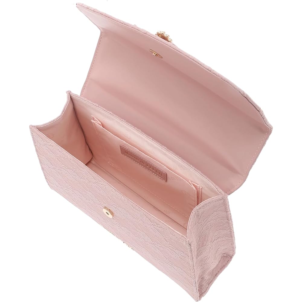 [Maison de Fleur] Handbag Lace Ribbon Pearl Beauty Lap Bag