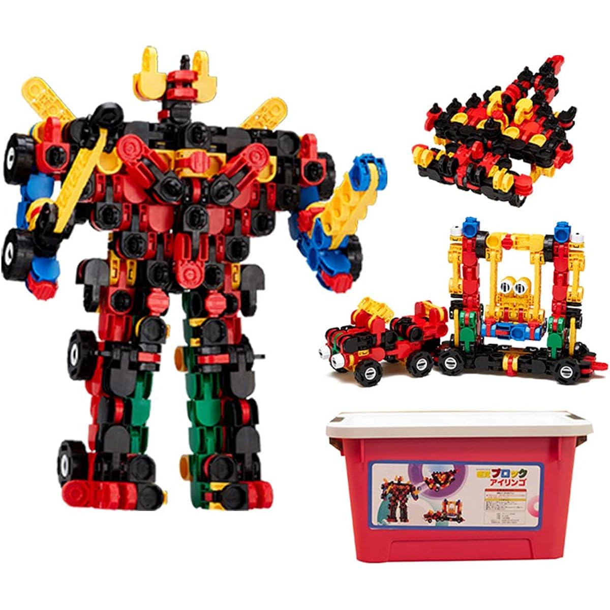 iRiNGO 395 Piece Educational Toy Fighter F1 Car Warrior 3 Years Old and Up Blocks that Make Sounds When Rotating 3D Puzzle