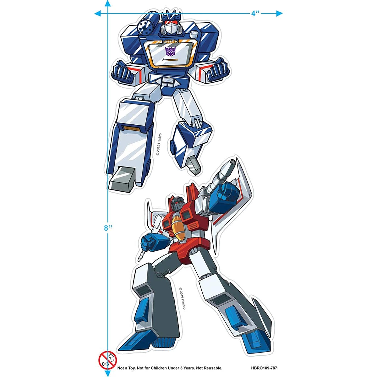 Popfunk Transformers Soundwave and Starscream Collectible Stickers