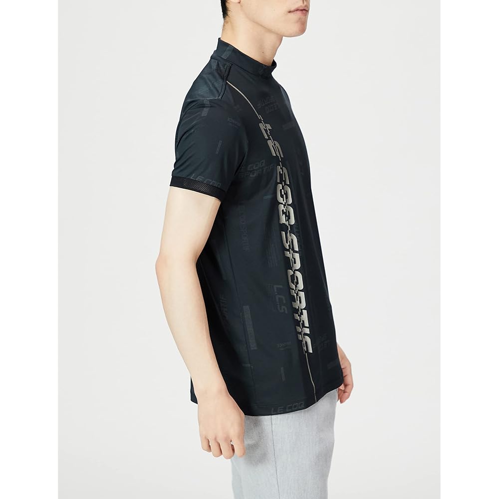 [Le Coq Sportif] 22 Fall/Winter Model Golf Short Sleeve Shirt [RIJOUME] Mock Neck Stretch UPF15 ECO Men's