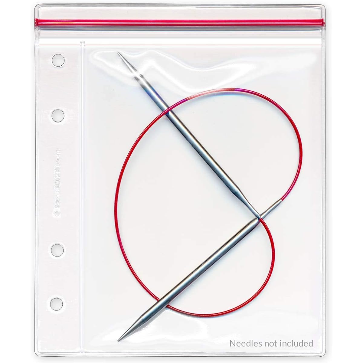 StoreSMART - Top Side Zipper Case for Circular Knitting Needles - Pack of 25 - 5" x 6 1/2" - R3331-KNIT-25