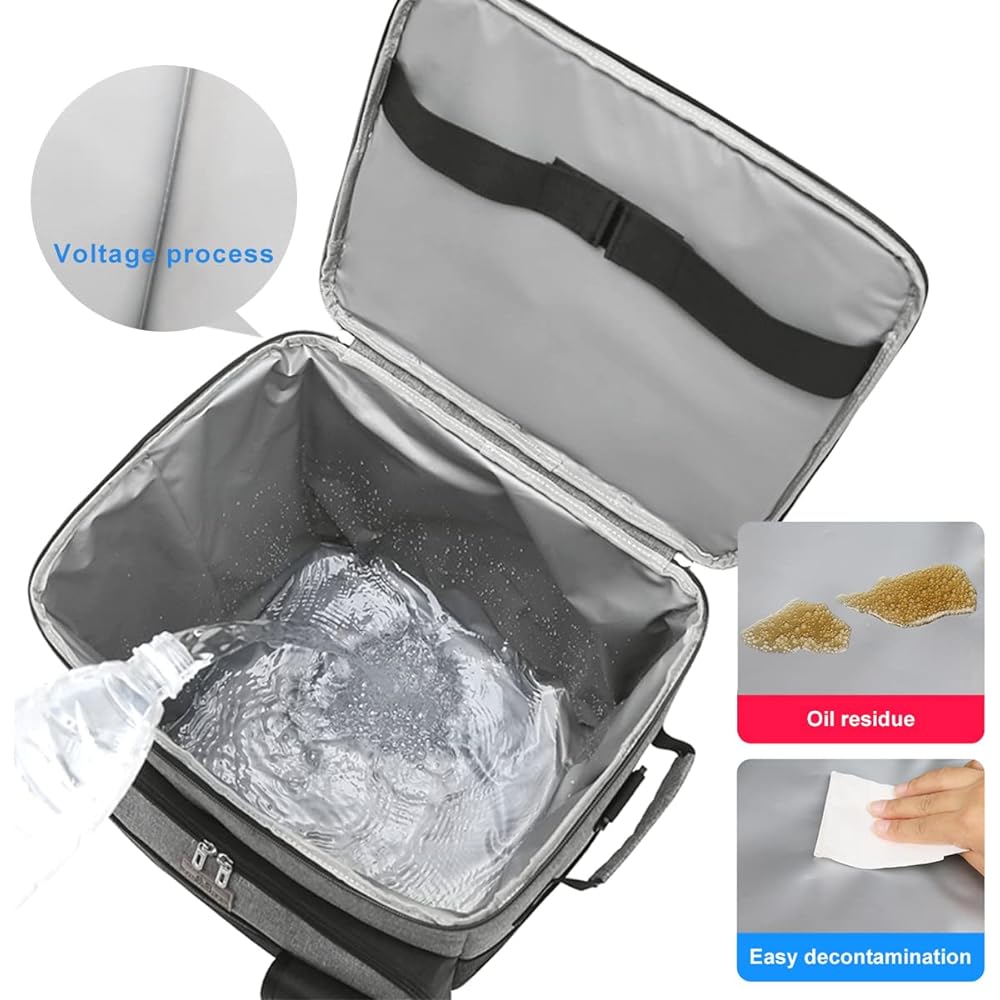 Cooler Box, Large Capacity, 35L, Extra Thick Insulation, Soft Cooler Bag, Insulated Bag, Foldable, Handheld and Shoulder Bag, Convenient to Carry, Comes with Casters and Handle, Suitable for Outdoors, Camping, Leisure, and Fishing