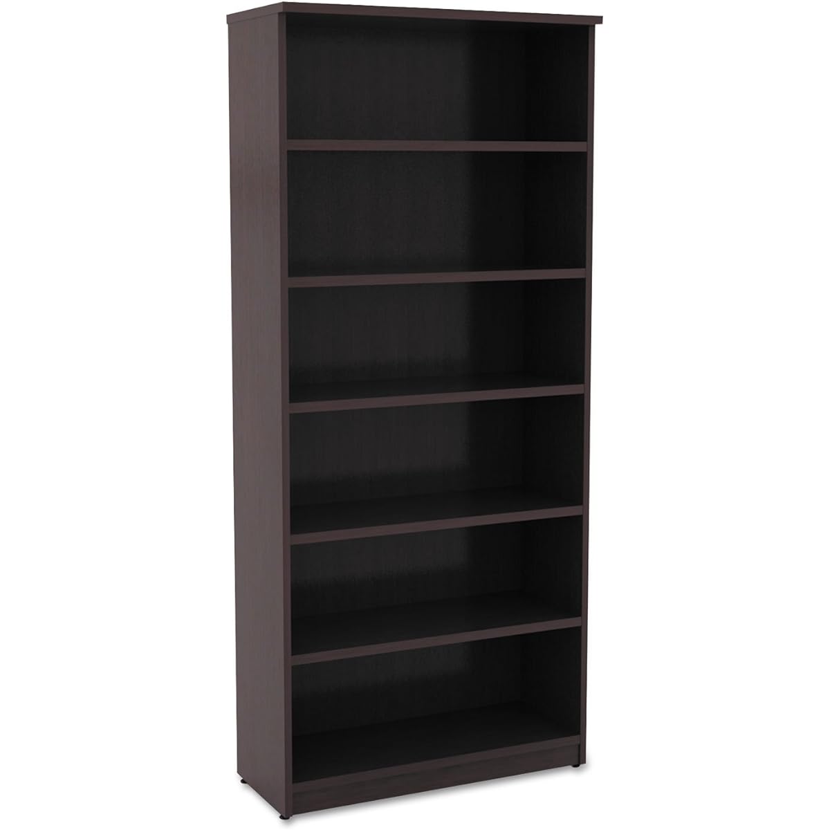 Alera ALEVA638232ES Valencia Series 6 Tier 31-3/4" x 14" x 80-1/4" Book Case - Espresso