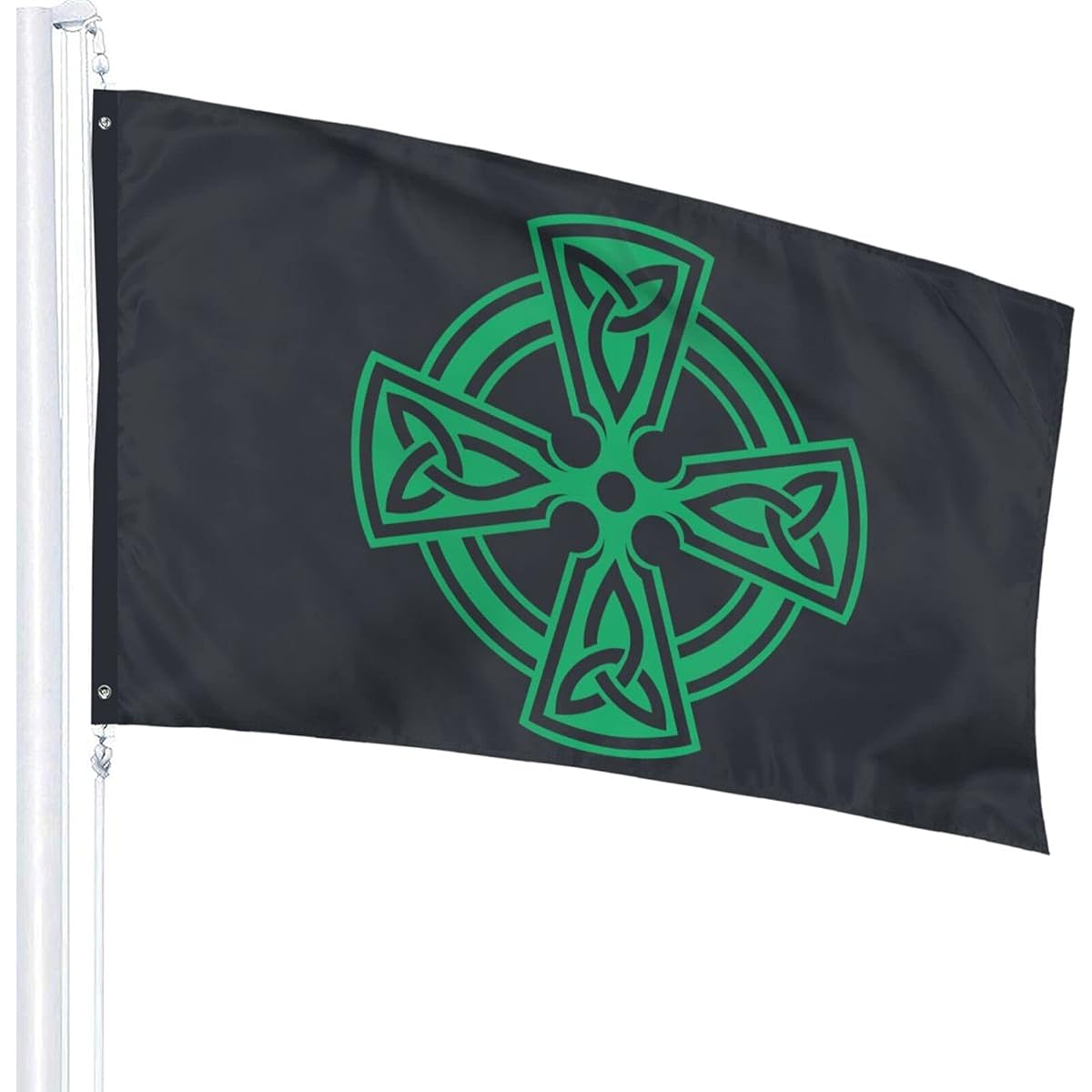 Wuyuhui Celtic Cross Knot Irish Shield Warrior Flag 3x5ft Banner Garden Flag Indoor Outdoor Decoration Home Fall Flag Holiday Decor