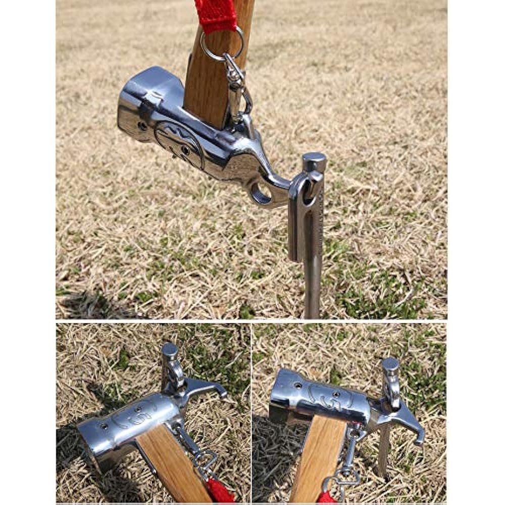 CAMPING MOON Premium Peg Hammer 1.5 lbs Martensitic Stainless Steel 420J2 Pure Copper Head "Rhino" C5 NEW