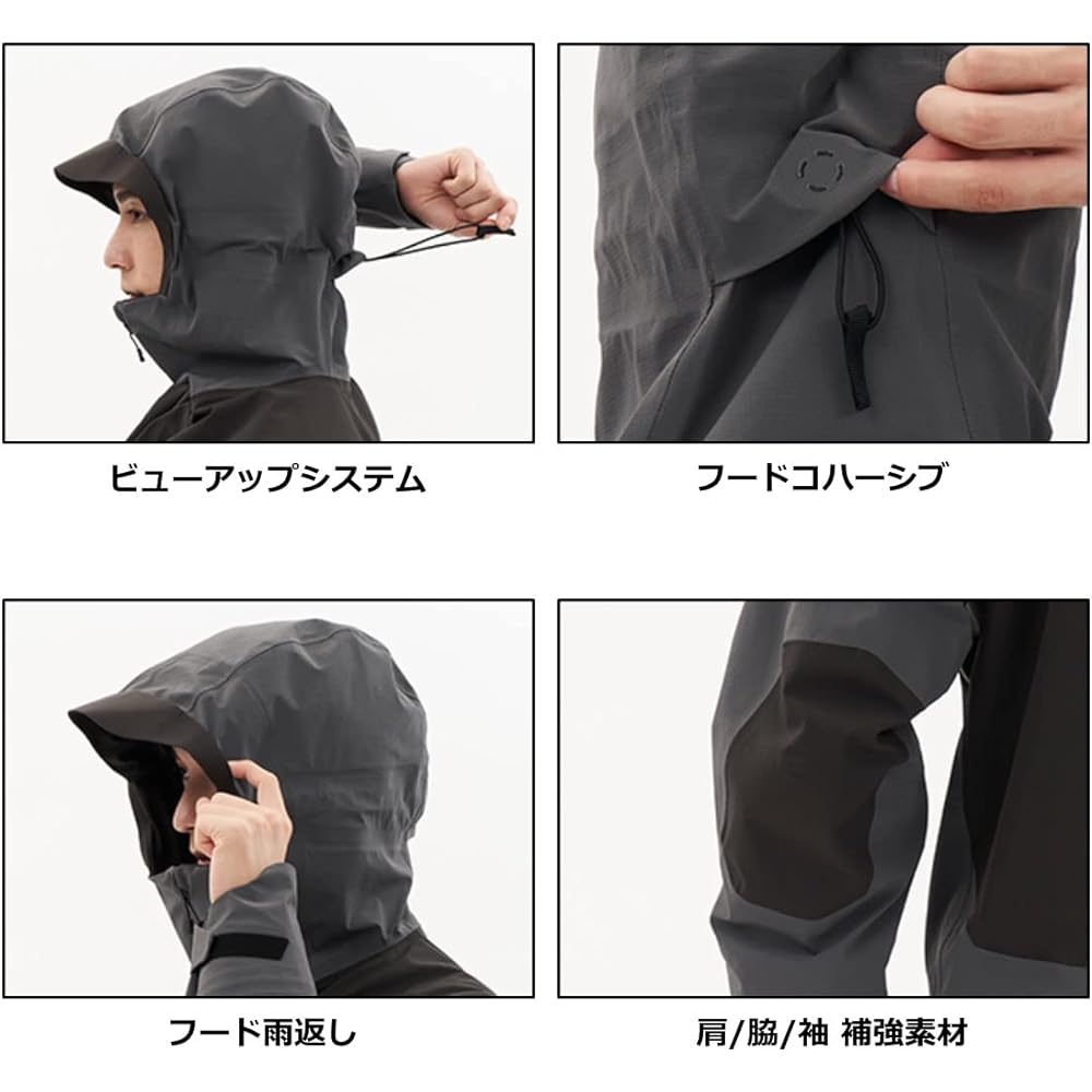 DAIWA Wear/Standard Rain Cordura Short Rain Jacket DR-3923J M~3XL Various