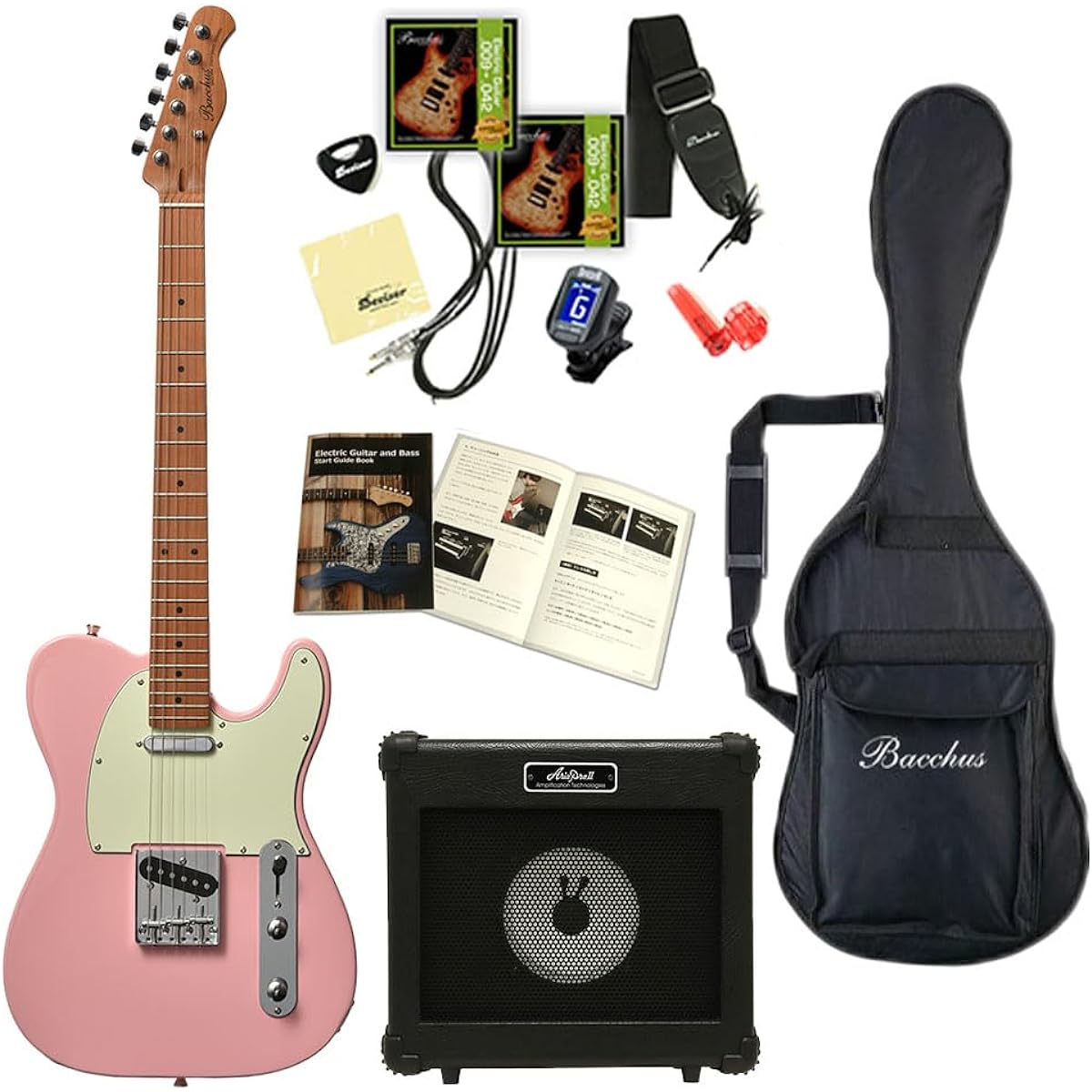 Bacchus BTE-1-RSM/M Electric Guitar Set (SLPK)