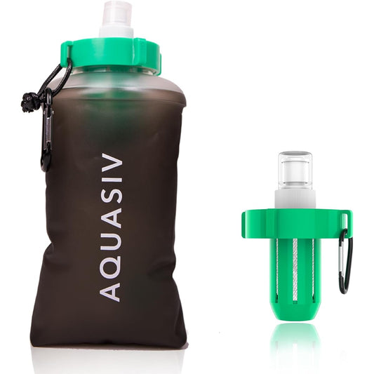 AQUASIV Water Filter Kit 1 Day Hiker Squeeze