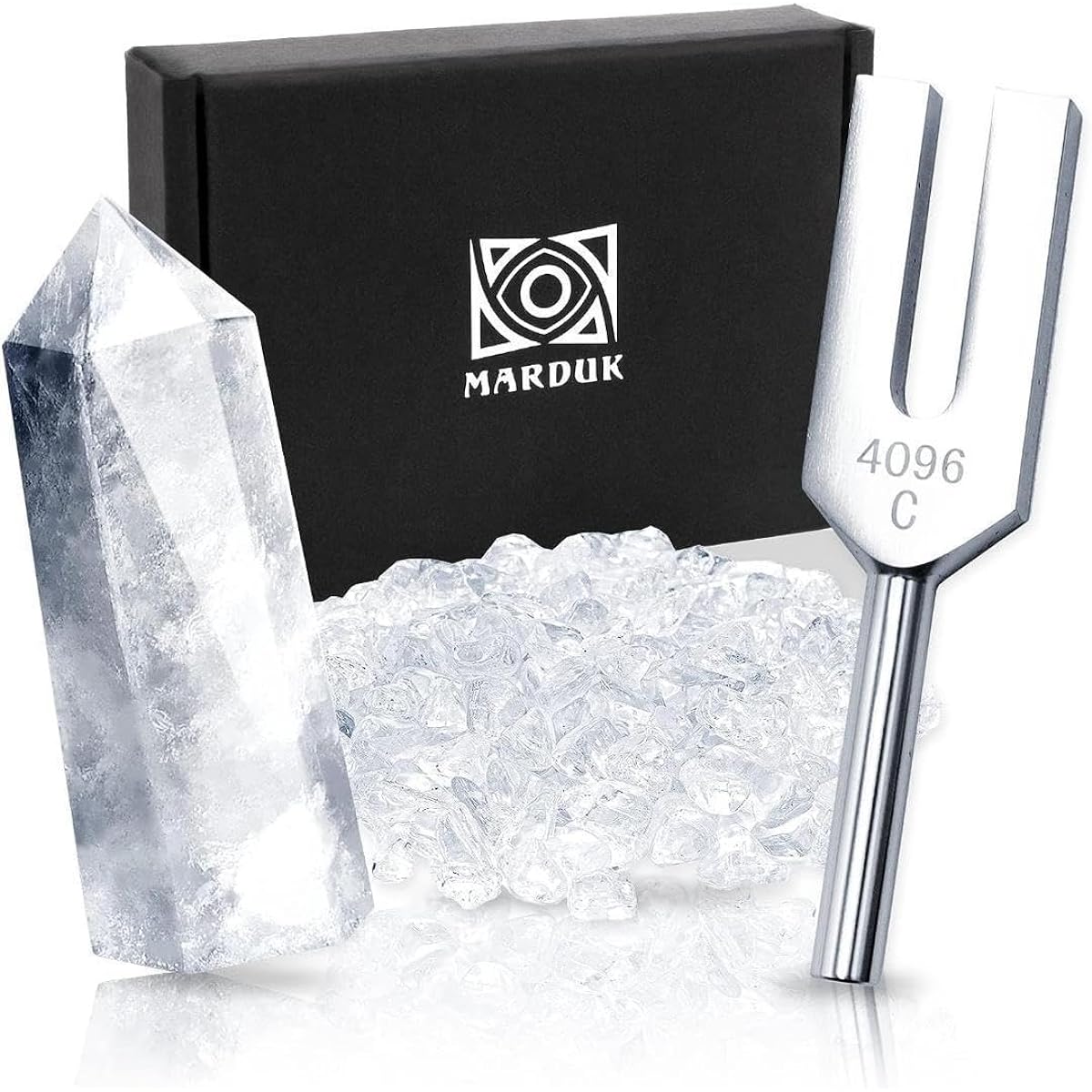 M18405740 Tuning fork, crystal, quartz, gravel, tarot, purification set E20LJN