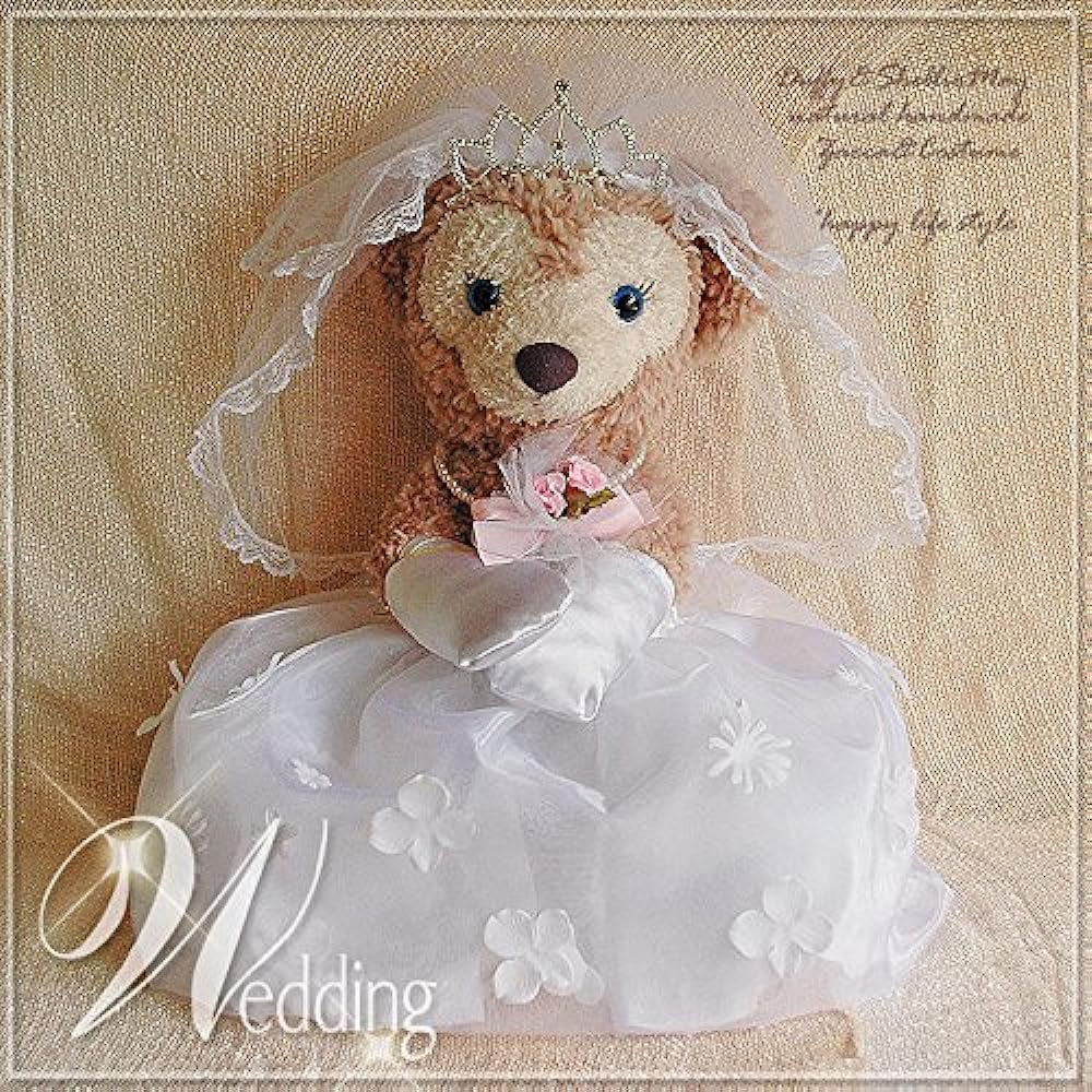 Welcome Bear! Duffy Shellie May Costume S size 43cm wedding dress (12F) tuxedo (14g) set WD65 [Stuffed toy sold separately]