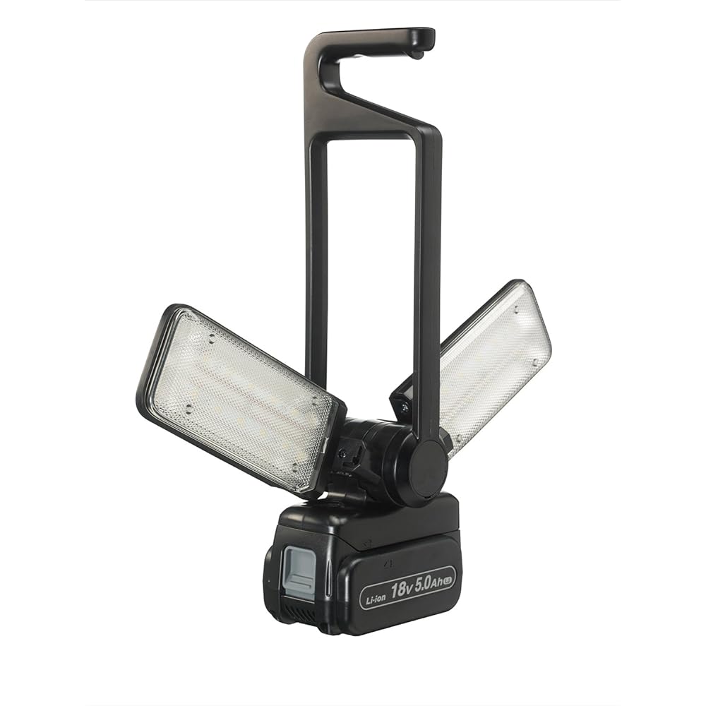 Panasonic Rechargeable LED Multi Floodlight Body Only (Battery Pack and Charger Sold Separately) Dual (14.4V/18V/21.6V Compatible) Approx. 1500 Lumens Rotation Angle 0~270 degrees Good Design Award Work Light EZ37C3 Black