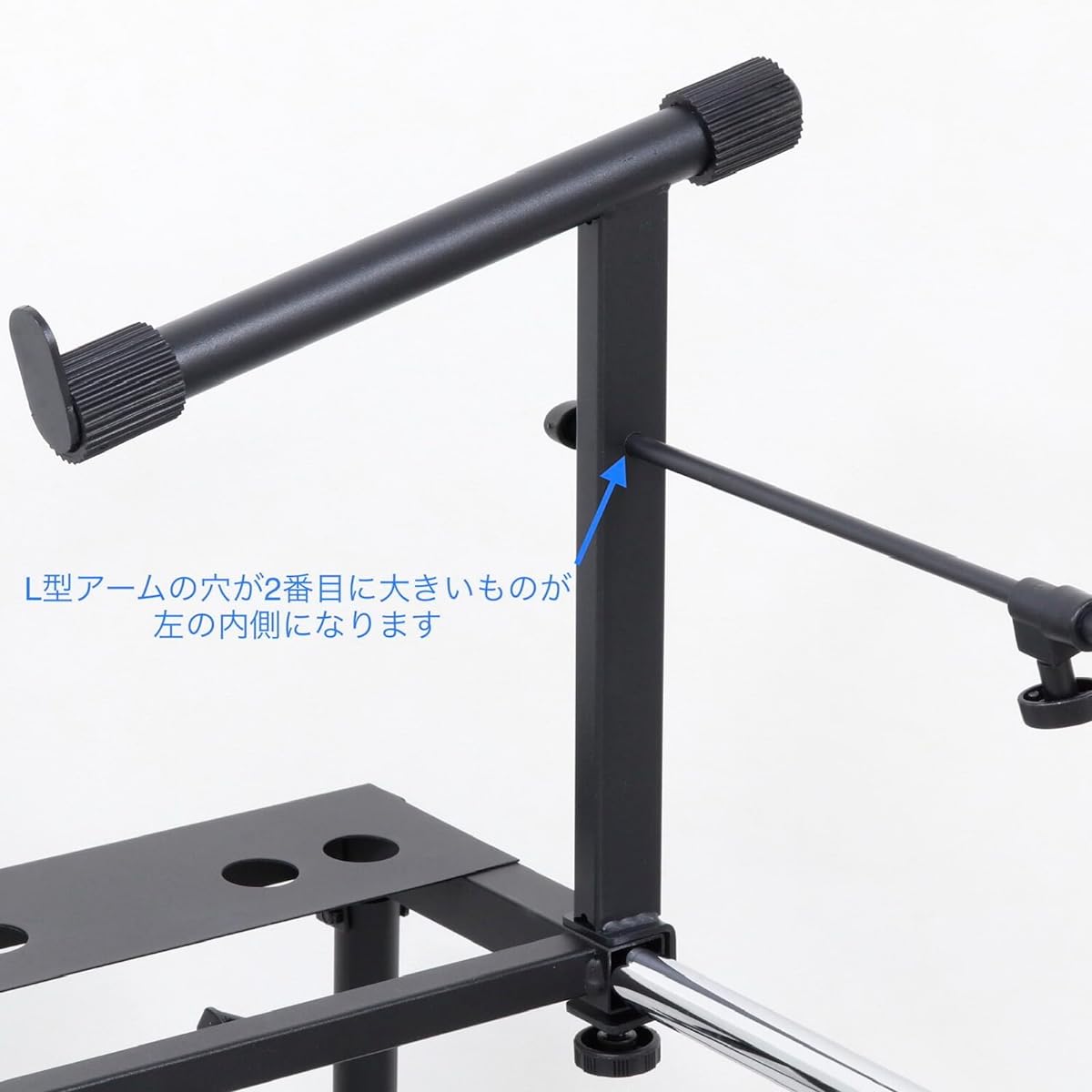 Kiktani keyboard stand with support arm KS-101+AD-25