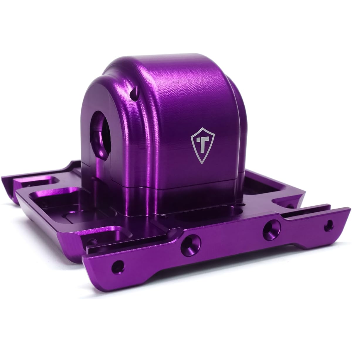 Treal Aluminum 7075 Gearbox Housing Set with Cover for LMT Monster (Purple)