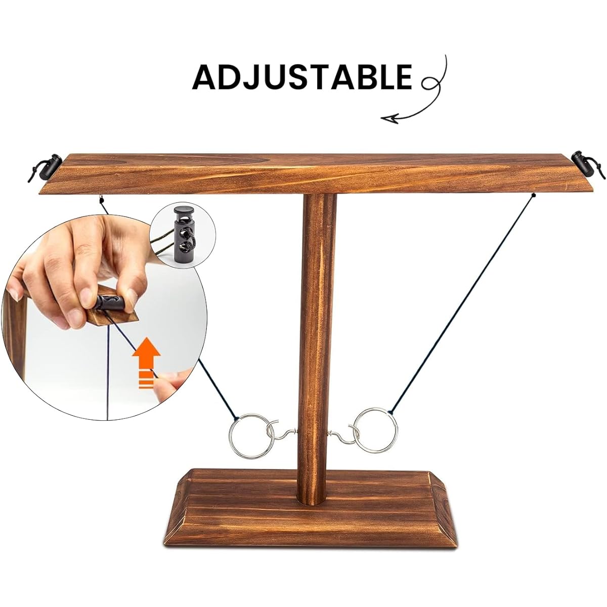 Ring Toss Game for Adults Drinking Games, Garden Games for Adults and Family, Outdoor Games for Adults, Camping Bar Party Table Games, 15.7" x 13" Large