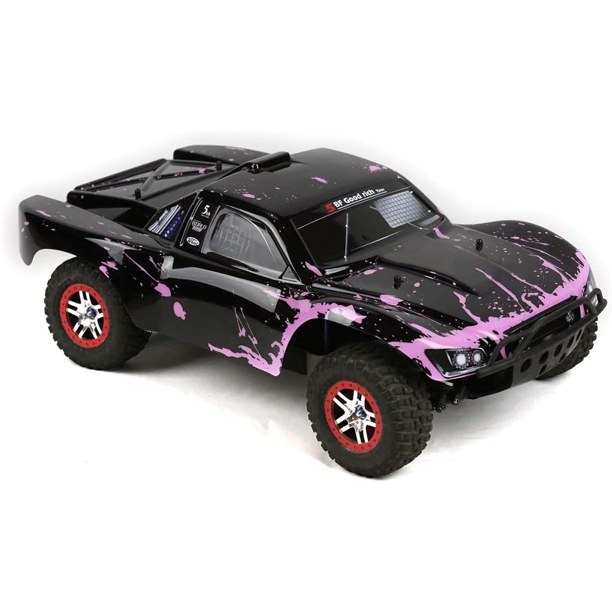 SummitLink Compatible Custom Body Muddy Pink Over Black for 1/10 Scale RC Car or Truck (Truck not included) SS-BP-03
