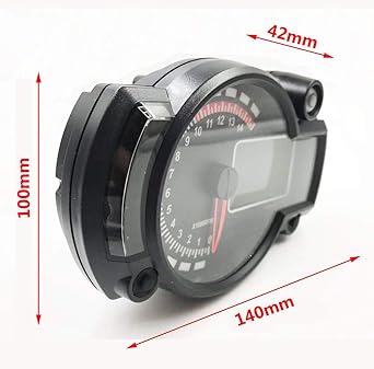 SAMDO Motorcycle Speedometer 299 Kmh Mph 7 Colors 14000RPM Tachometer ATV Quad Frenzy Universal Digital Speedometer