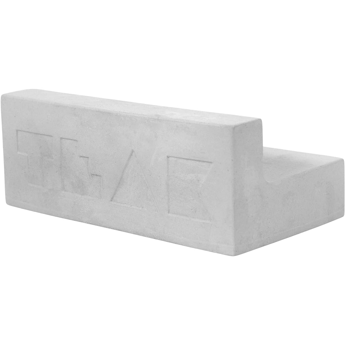 Teak Tuning Monument Series Concrete Fingerboard Ledge Obstacle - 5" Wide, 2" Tall - Ultra-Premium, Super-Durable Polymer Modified Concrete - Sterling Silver Colorway