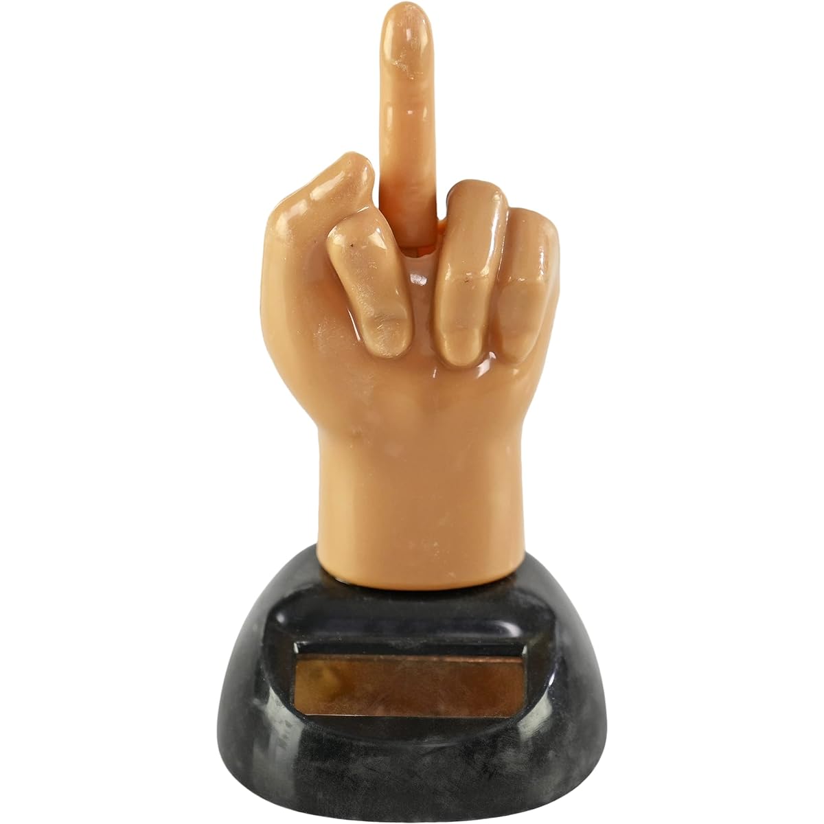 Home-X Solar Powered Dancing Middle Finger Solar Dancer Figure Office Decor Windowsill Car Dashboard Decor Gag Gift