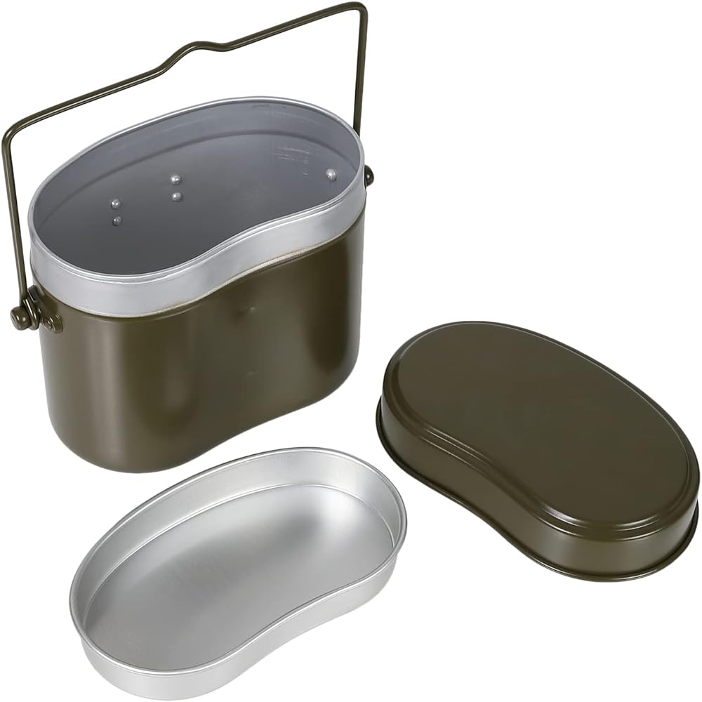 Ooi Metal Military Style Rice Cooker 4 Cups Olive Green [Outdoor Emergency Use Made in Japan]