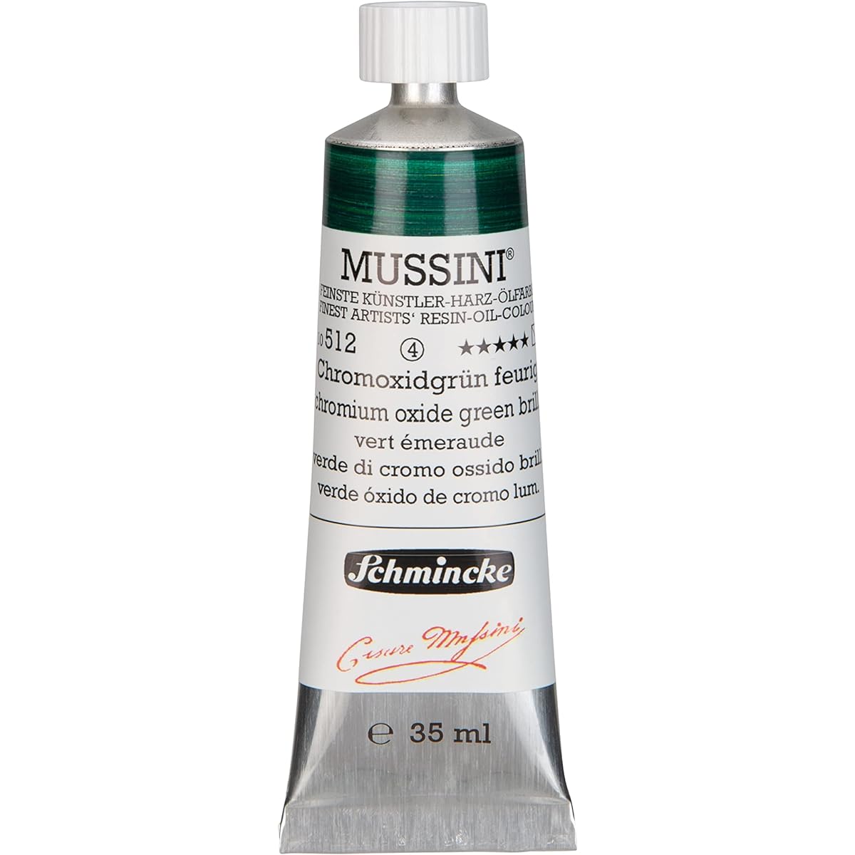 Schmincke Mussini Oil Chromium Oxide Green Brilliant 35ml Tube Series 4