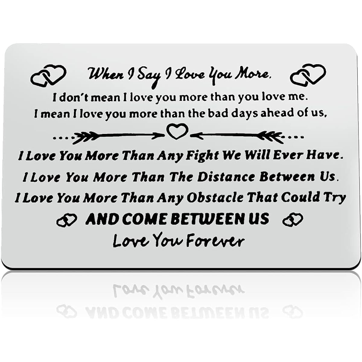 Engraved Wallet Insert Card Boyfriend Husband Father's Day Gift Anniversary Card Him Christmas Birthday Gift Valentine's Day Gift Boyfriend Boyfriend Gift for Boyfriend