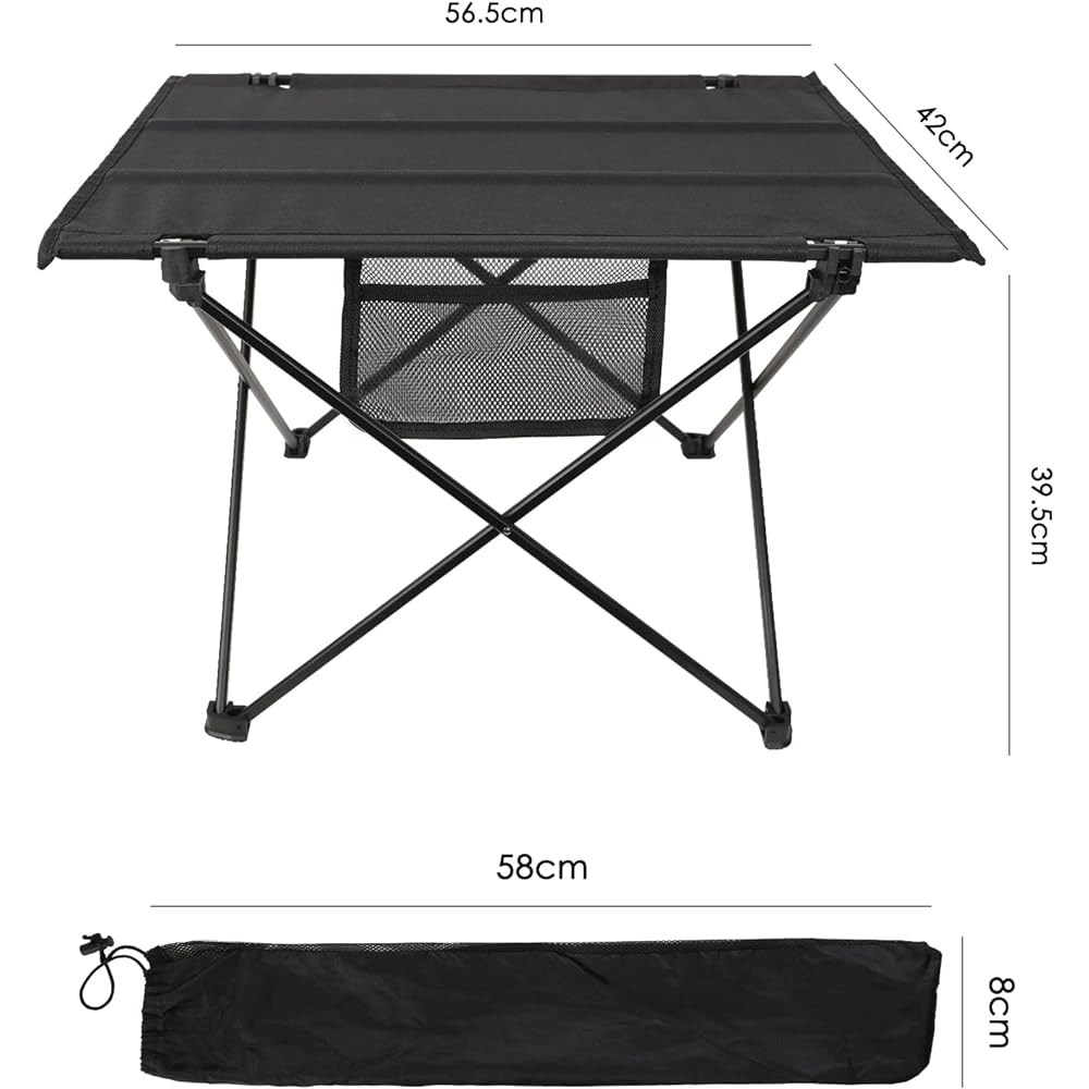 Magiea Camping Table Roll Table Outdoor Table Foldable Oxford Cloth Table Ultra Light Aluminum Storage Bag Included Camping Equipment