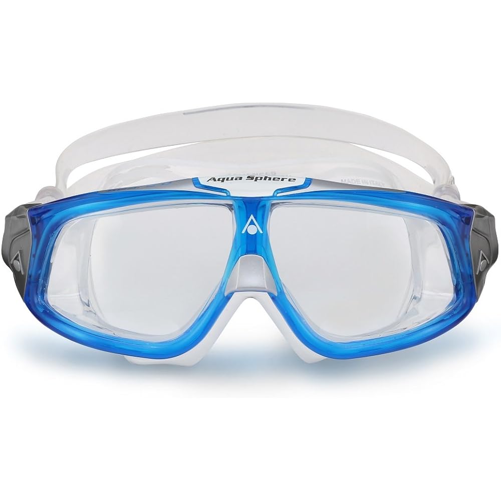 Aqua Sphere Swimming Goggles SEAL 2.0 BLUE/WHITE CLEAR LENS Asian Fit 176300 176300