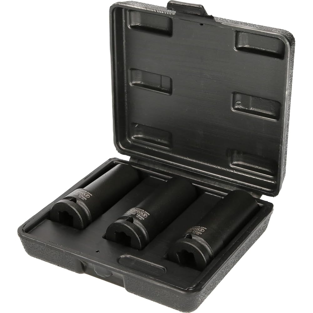 KS Tools 1/2" Special Impact Socket Set for Screw Tracking Plate 3 Pieces 515.0605