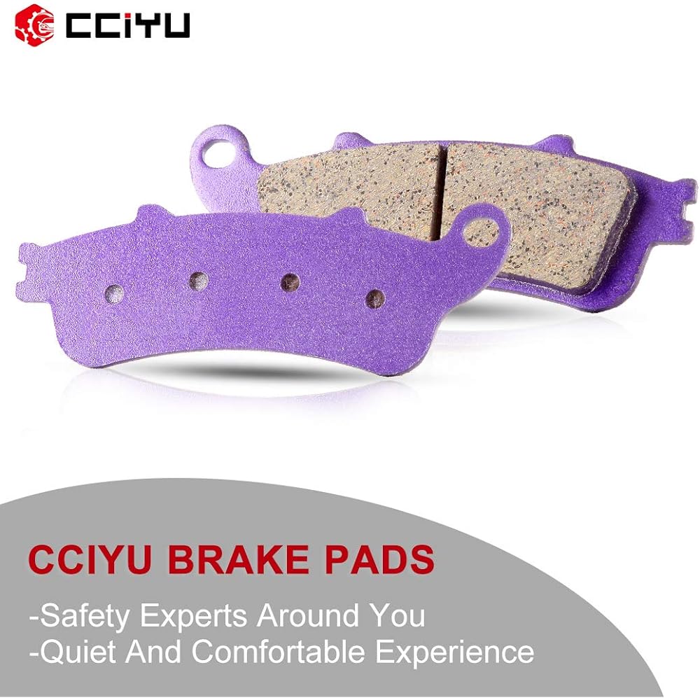 CCIYU Front & Rear Carbon Fiber Brake Pads Motorcycle Motorcycle Replacement Brake Pads for 1996 1997 1998 1999 2000 2001 2002 2003 2004 2005 2006 2007 2008 2009 2010 Honda