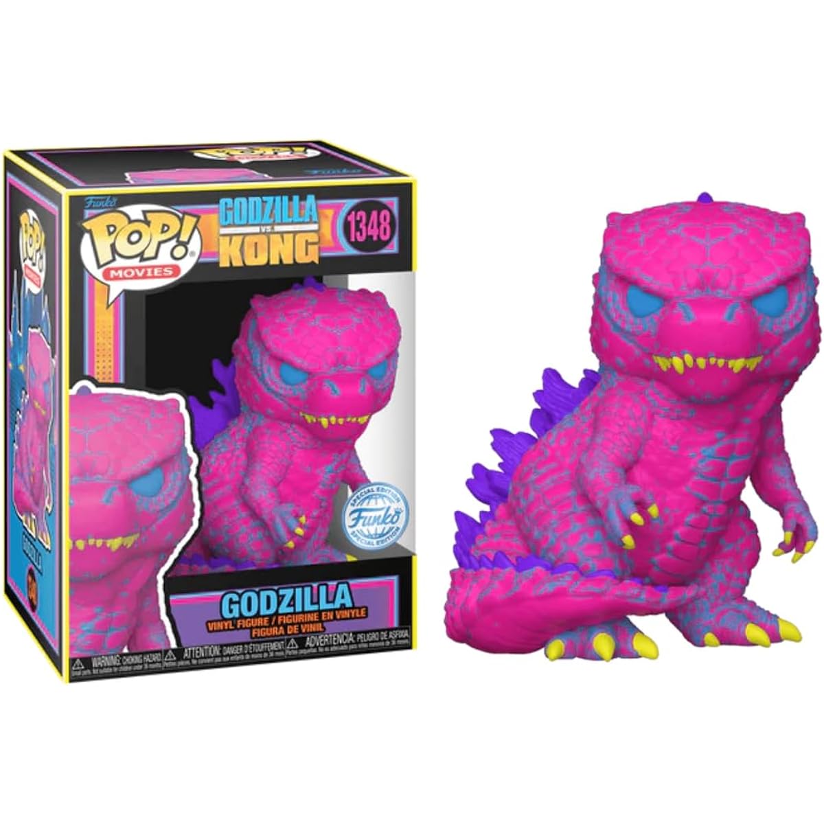 Funko POP! Godzilla vs. Kong Black Light Godzilla 9.5cm Vinyl Figure (#1348)