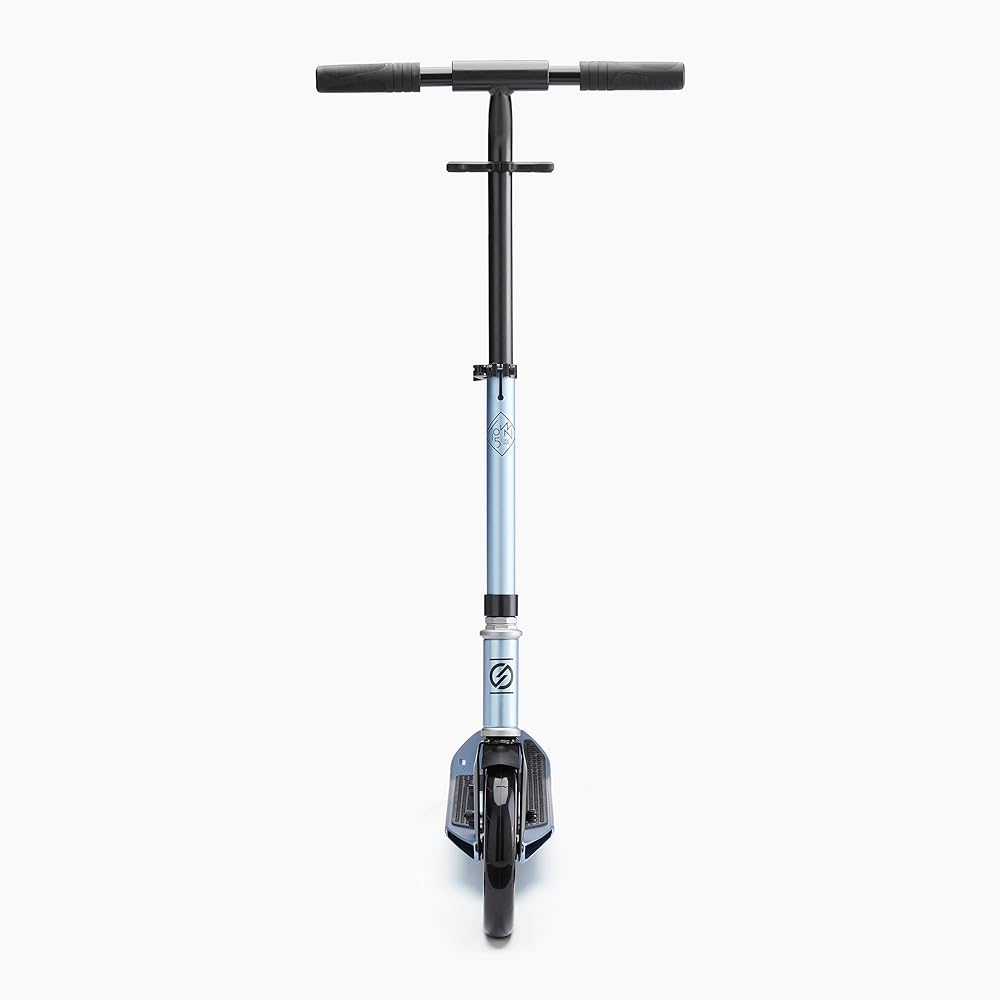 oxelo Decathlon Town5 XL Kick Skater Adult One Size Blue Kickboard Kick Scooter Urban Sports Adjustable Handle 145~195cm Handle with Brake Short Distance Travel Suspension