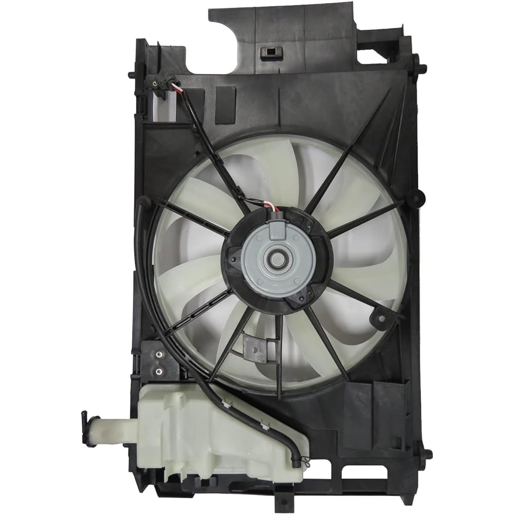 Compatible with TYC 623150 Toyota Prius C Replacement Dual Radiator and Condenser Fan Assembly