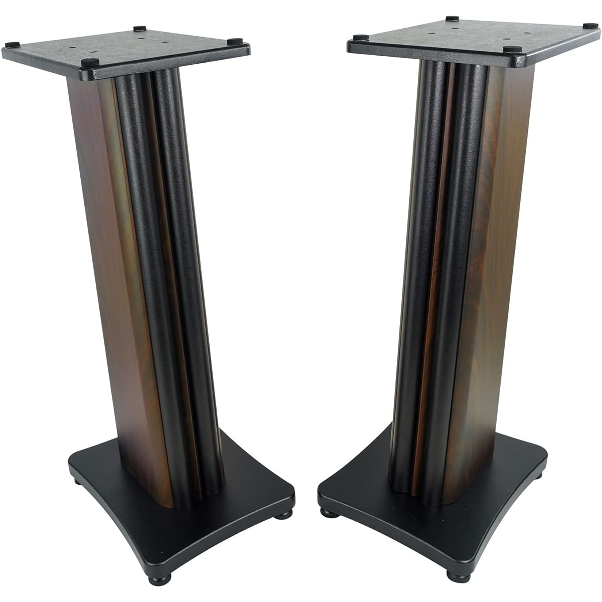 2 Rockville SS28D Premium Dark Woodgrain 28" Home Speakers, Up to 100 lbs