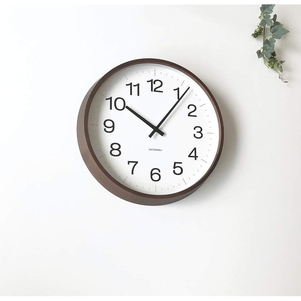 KATOMOKU muku clock 16 LL Brown km-116BRRC φ392mm
