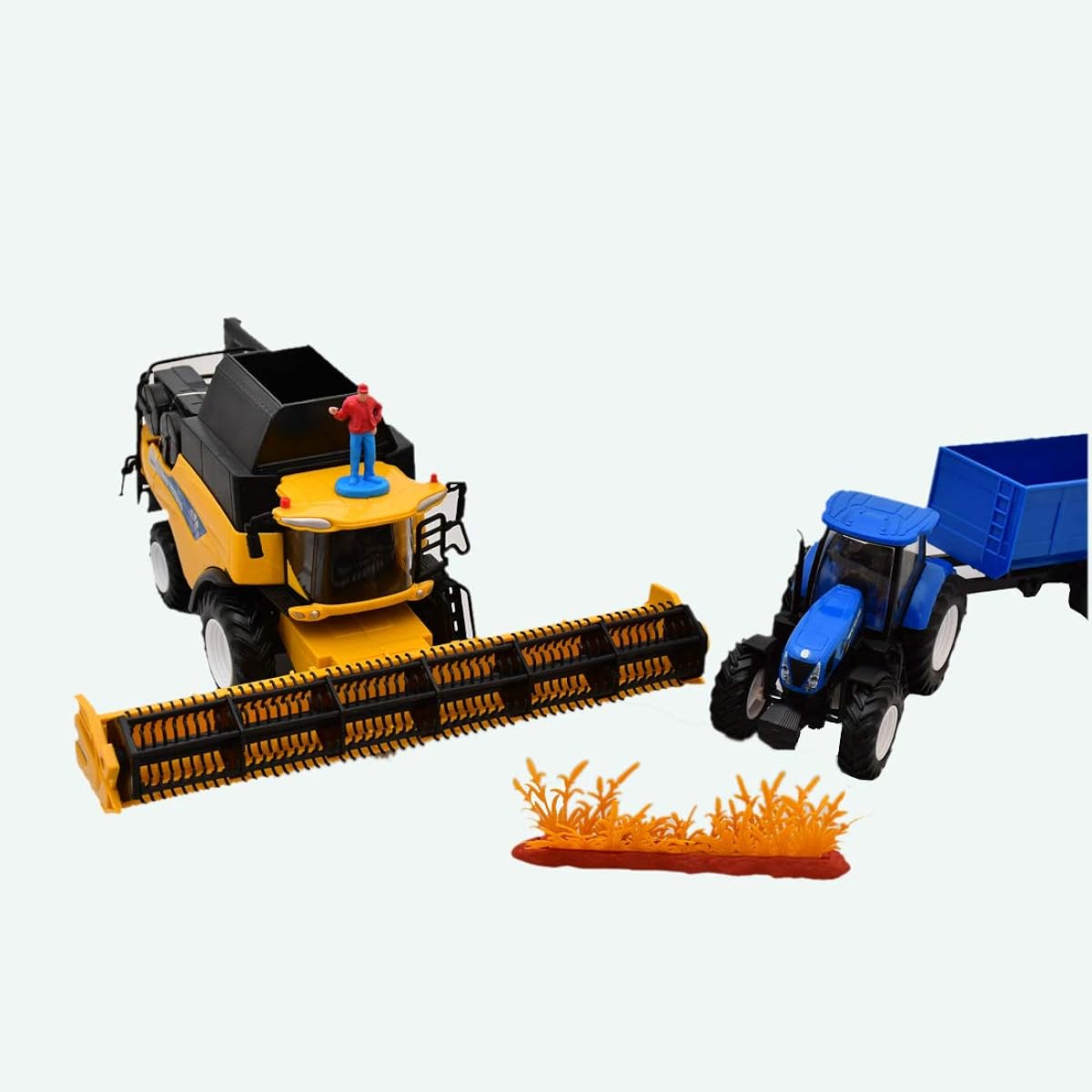 New Ray 05765 Holland Cr9090 Beater + Tractor Trailer New Holland 1/32 Degree Green