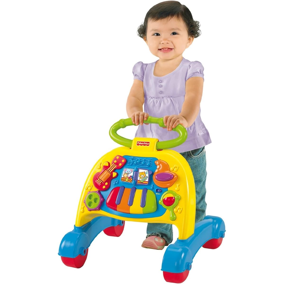 Fisher Price Musical Walker (clack-clack, push cart) [Parallel import goods]