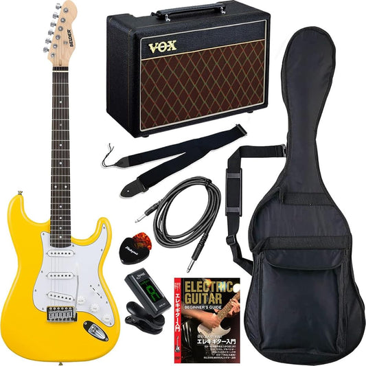 SELDER Electric Guitar Stratocaster Type Sakura Musical Instruments Original ST-16/YW VOX Amplifier Included Super Limited Set