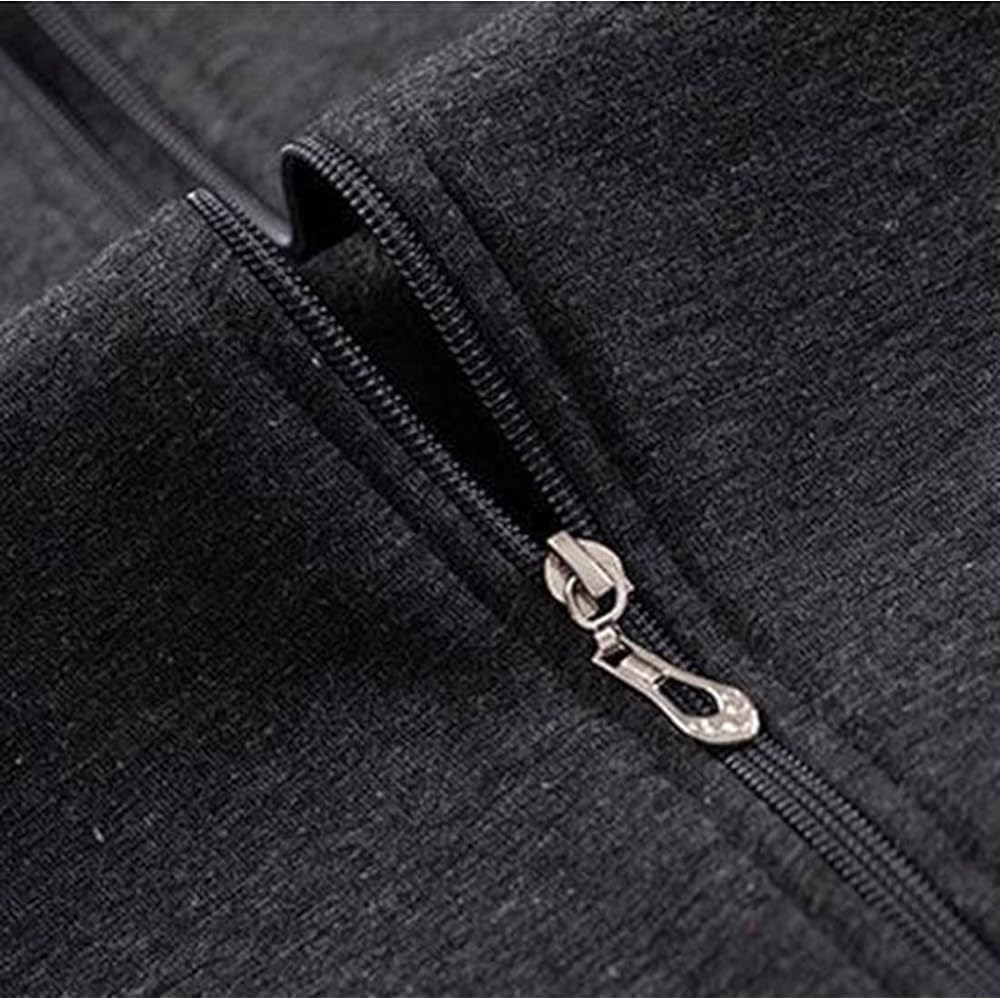 [ODFMCE] Men's Parka, Long Sleeve, Spring, Zip Up, Plain, Loose, Brushed Lining, Hooded, Stylish, Large Size