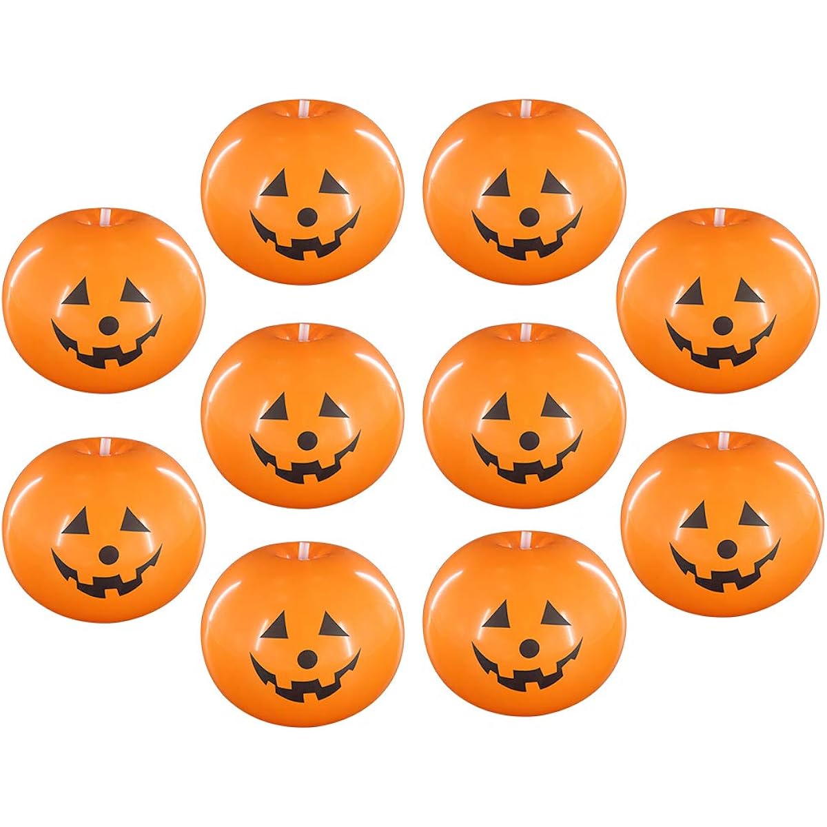 SIENON 10 Pack LED Light Up Balloons LED Balloons Flashing Lights Halloween Balloons Pumpkin Decorations Glow in the Dark Party Neon Party Supplies for Halloween Party Birthday Festival Decorations