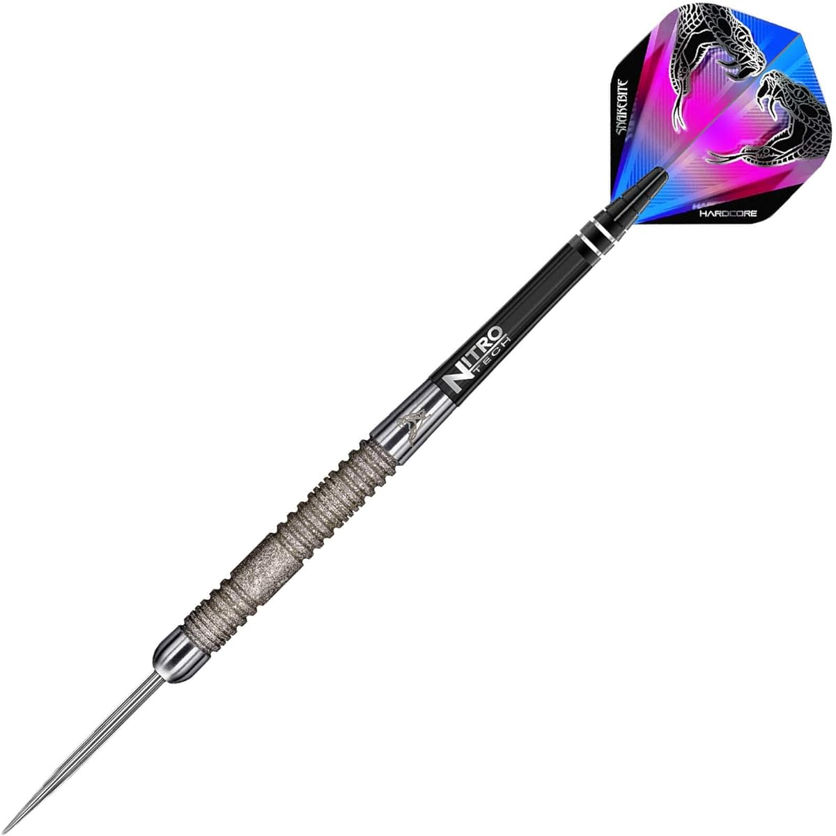 Red Dragon Peter Wright Snakebite 11 Element - 24 Grams - Premium Tungsten Steel Dart Flights with Hardcore, Black Crossfire Carbon Fiber Shafts, RD Tri Fold Wallet & Red Dragon Checkout Card
