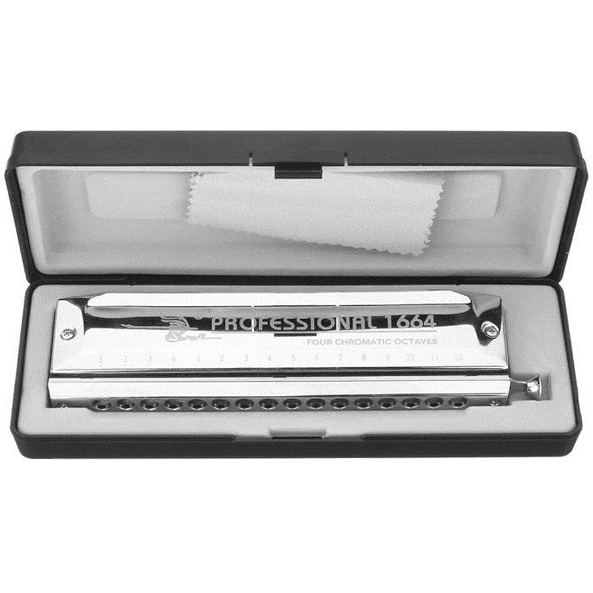 Harmonica, 16 holes, 64 tones, chromatic harmonica, wind instrument, for practice, harmonica, beginner's guide, suitable for children/beginners/professionals, gift